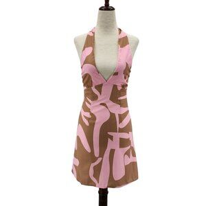 NWT Princess Polly Nashville Mini Pnk Halter Dress Womens 2